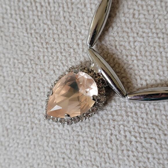 Sorrelli Crystal Teardrop & Round Stone Necklace - Picture 8 of 10